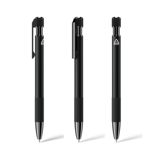 PILA - Recycled Aluminium Ballpoint Pen - Black