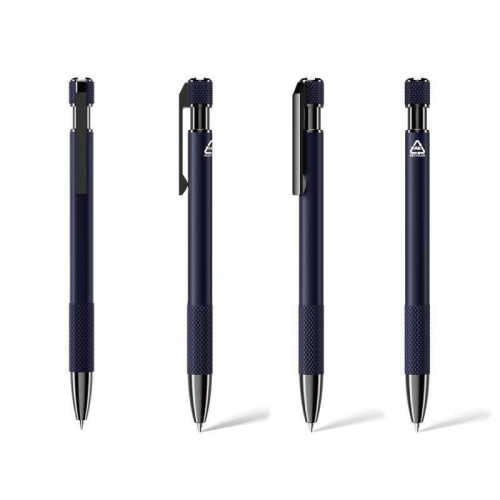 PILA - Recycled Aluminium Ballpoint Pen - Navy Blue