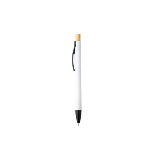 BOLT - Aluminium Push Action Ballpen - White