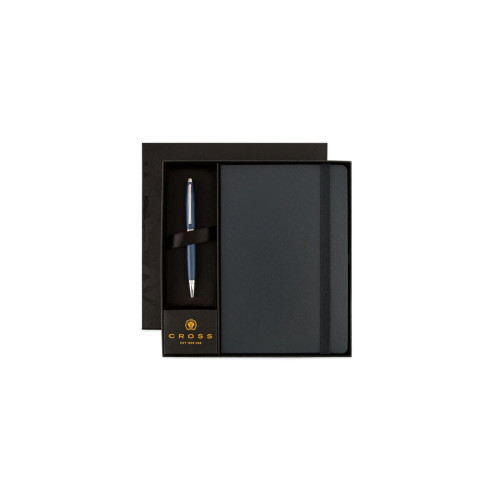 Cross Calais™ Ballpoint Pen & A5 Hardcover Notebook Gift Set - Navy Blue