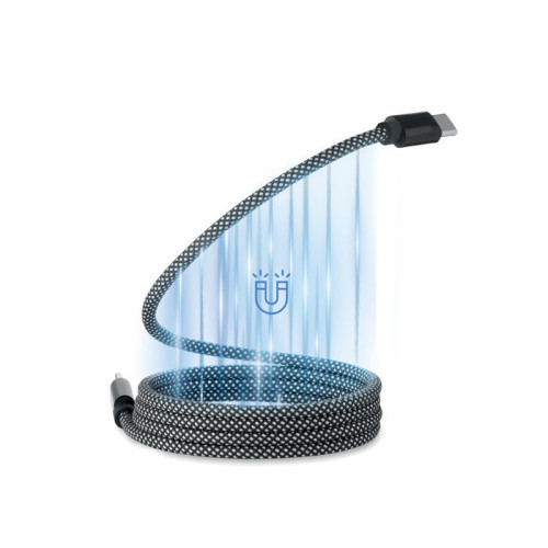BRAID Braided magnetic cable in RPET