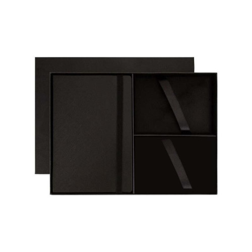 Cross Hardcover Notebook & 3pc Gift Box - Black