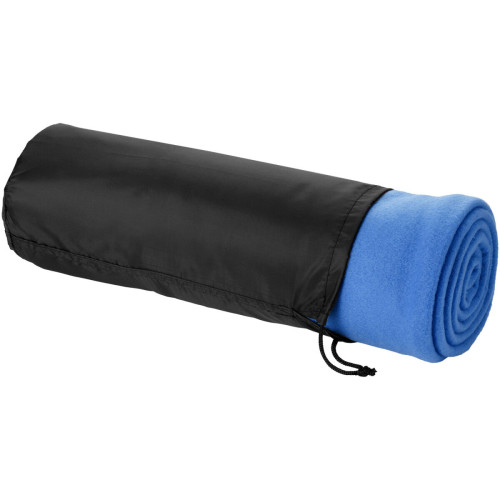 Huggy fleece plaid blanket with carry pouch 150x120 cm