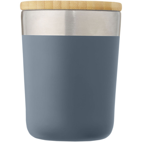 Lagan 330 ml copper vacuum insulated stainless steel tumbler with bamboo lid