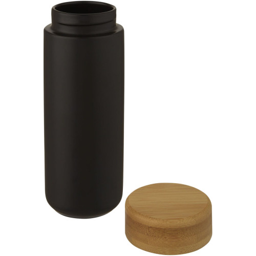 Lumi 300 ml ceramic tumbler with bamboo lid