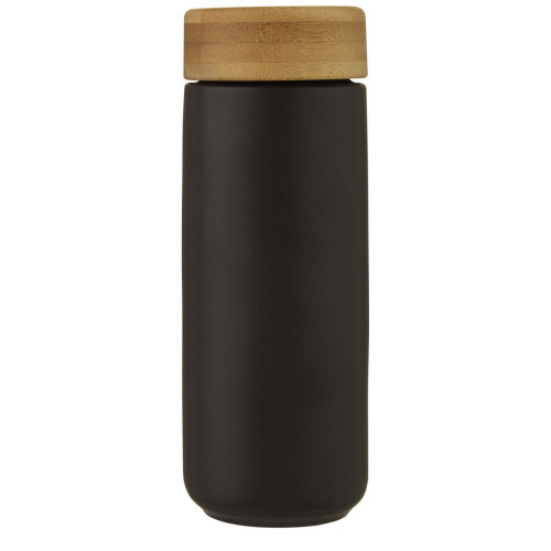 Lumi 300 ml ceramic tumbler with bamboo lid