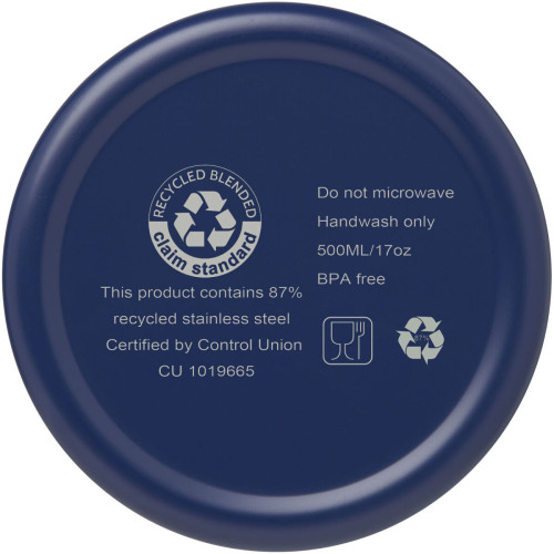 Vasa 500 ml RCS certified recycled stainless steel copper vacuum insulated bottle