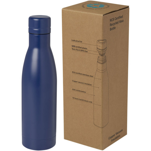 Vasa 500 ml RCS certified recycled stainless steel copper vacuum insulated bottle
