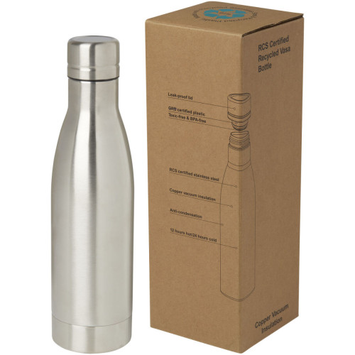 Vasa 500 ml RCS certified recycled stainless steel copper vacuum insulated bottle