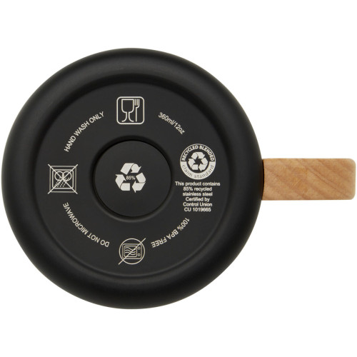 Bjorn 360 ml RCS certified recycled stainless steel mug with copper vacuum insulation