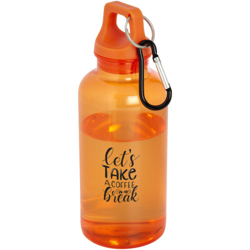 Oregon 400 ml RCS certified recycled plastic water bottle with carabiner