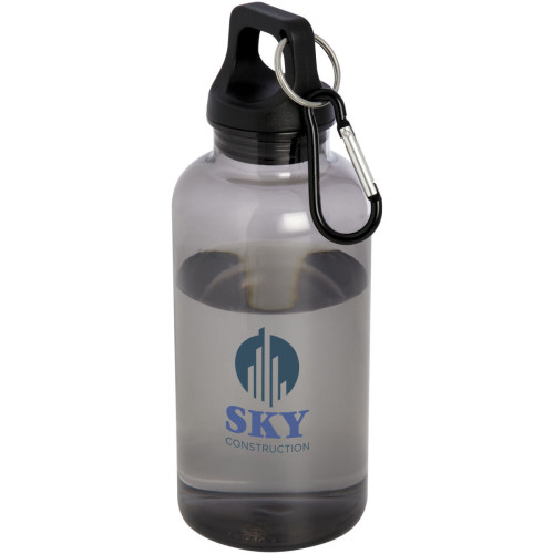 Oregon 400 ml RCS certified recycled plastic water bottle with carabiner