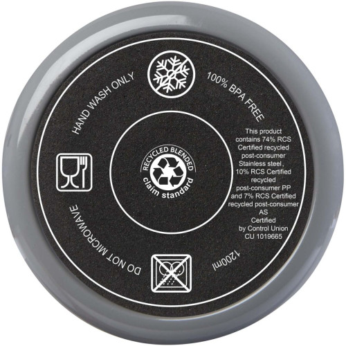 Melbourne 1200 ml RCS certified insulated tumbler with straw