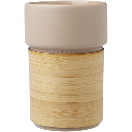 Fika 340 ml tumbler with bamboo sleeve