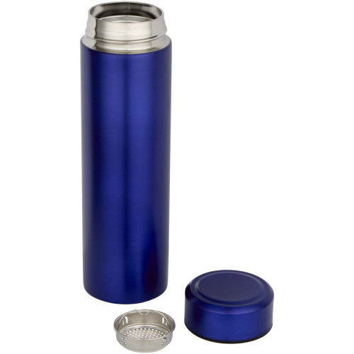 Taylor 450 ml double wall stainless steel flask with tea strainer
