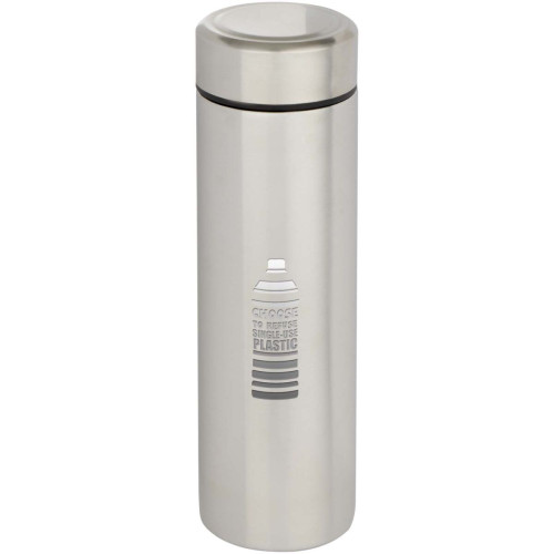 Taylor 450 ml double wall stainless steel flask with tea strainer