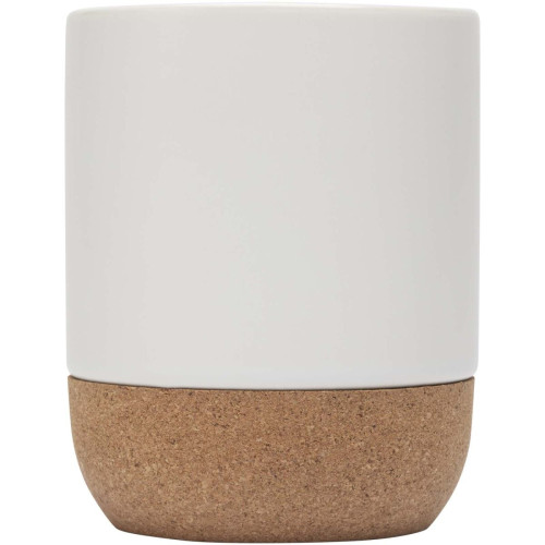 Billie 300 ml ceramic mug with cork details and matt finish