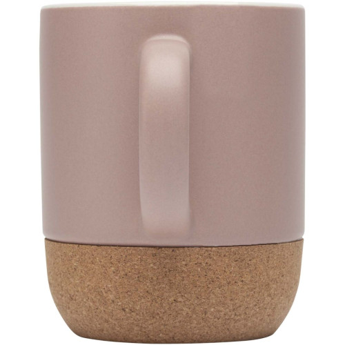 Billie 300 ml ceramic mug with cork details and matt finish