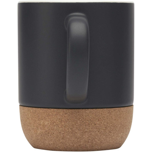 Billie 300 ml ceramic mug with cork details and matt finish