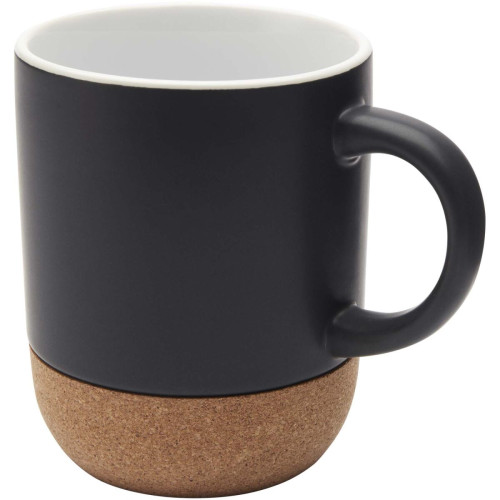Billie 300 ml ceramic mug with cork details and matt finish