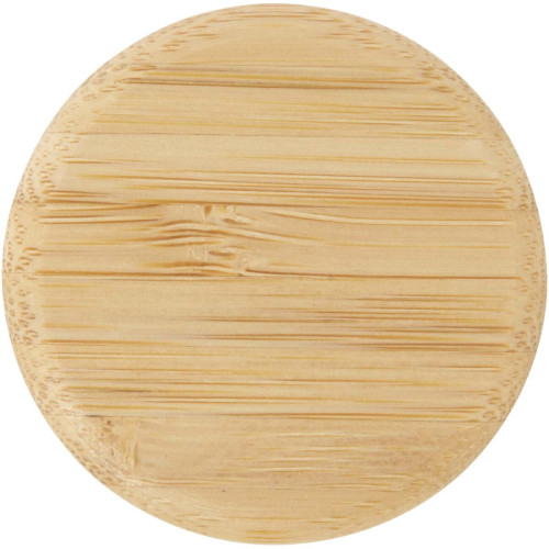 Porto 500 ml glass water bottle with silicone handle and bamboo lid