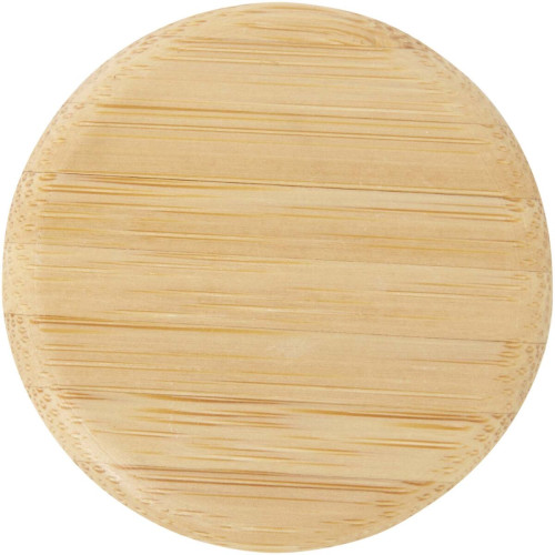 Porto 500 ml glass water bottle with silicone handle and bamboo lid