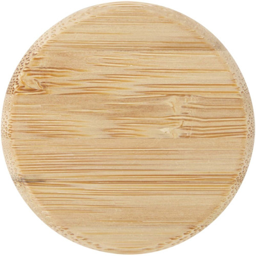 Porto 500 ml glass water bottle with silicone handle and bamboo lid