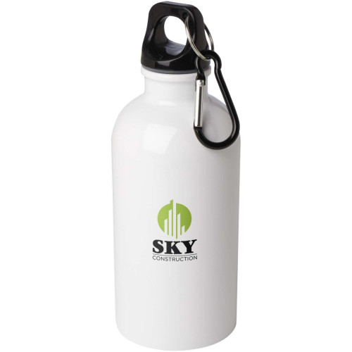 Oregon 400 ml RCS certified single wall stainless steel water bottle with carabiner