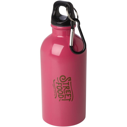 Oregon 400 ml RCS certified single wall stainless steel water bottle with carabiner