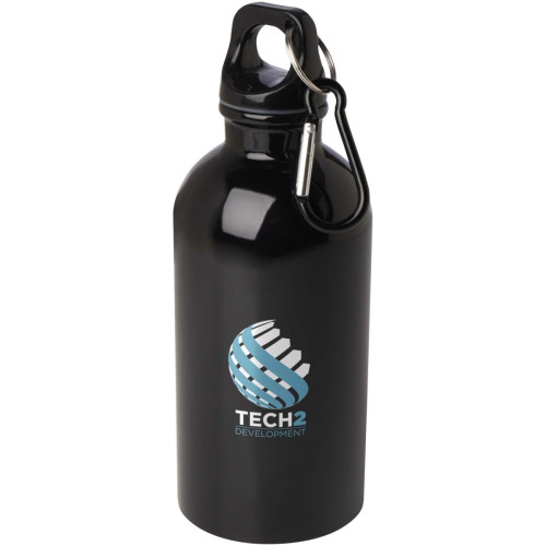 Oregon 400 ml RCS certified single wall stainless steel water bottle with carabiner