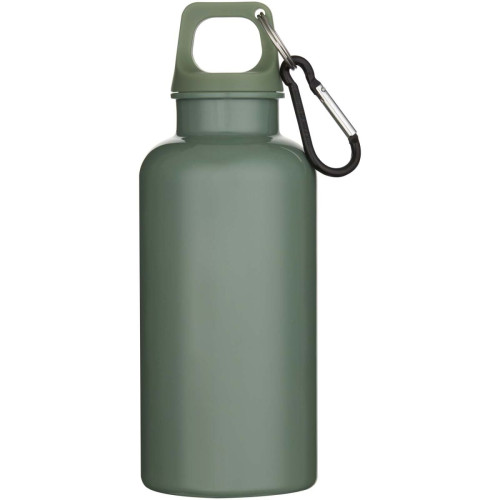 Oregon 400 ml solid colour RCS recycled plastic water bottle with carabiner