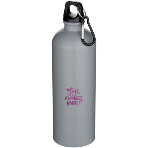 Oregon 750 ml matte RCS recycled single wall stainless steel water bottle with carabiner