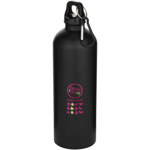 Oregon 750 ml matte RCS recycled single wall stainless steel water bottle with carabiner