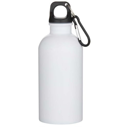 Oregon 400 ml sublimation RCS recycled single wall stainless steel water bottle with carabiner