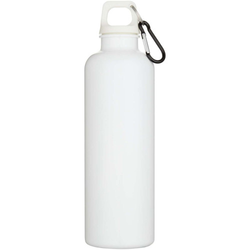 Oregon 750 ml solid colour RCS recycled plastic water bottle with carabiner