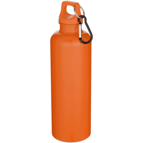 Oregon 750 ml solid colour RCS recycled plastic water bottle with carabiner