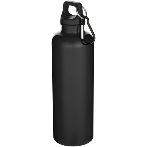 Oregon 750 ml solid colour RCS recycled plastic water bottle with carabiner