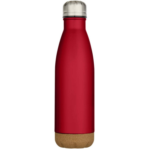 Cove 500 ml double wall vacuum insulated stainless steel water bottle with cork details