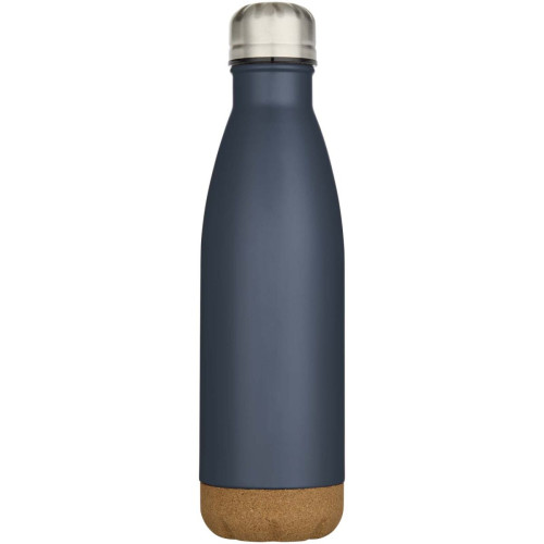 Cove 500 ml double wall vacuum insulated stainless steel water bottle with cork details