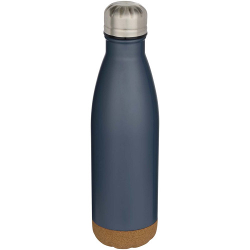 Cove 500 ml double wall vacuum insulated stainless steel water bottle with cork details