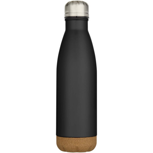 Cove 500 ml double wall vacuum insulated stainless steel water bottle with cork details