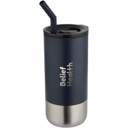 Grayson 480 ml RCS recycled insulated tumbler with straw