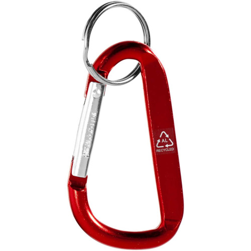 Timor RCS recycled aluminium carabiner keychain