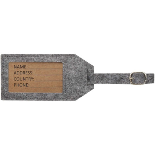 Tie luggage tag