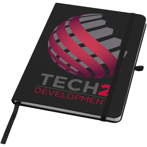 Teak A5 recycled hard cover notebook with lined pages