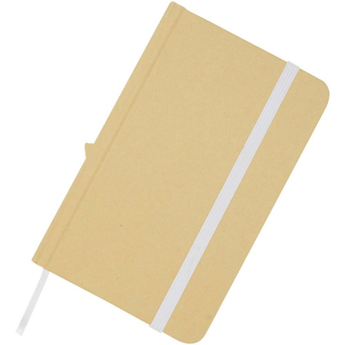 Reed A6 recycled hard cover notebook with plain pages