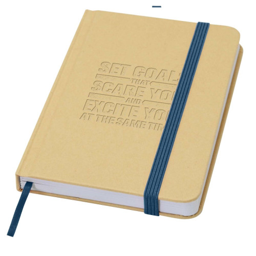 Reed A6 recycled hard cover notebook with plain pages