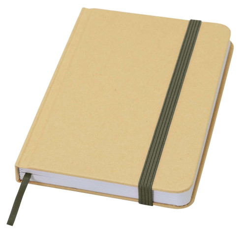 Reed A6 recycled hard cover notebook with plain pages