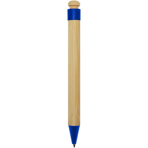 Rattan bamboo and recycled plastic ballpoint pen (black ink)
