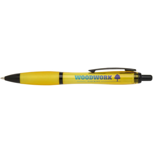 Nash recycled plastic ballpoint pen with black trims (black ink)